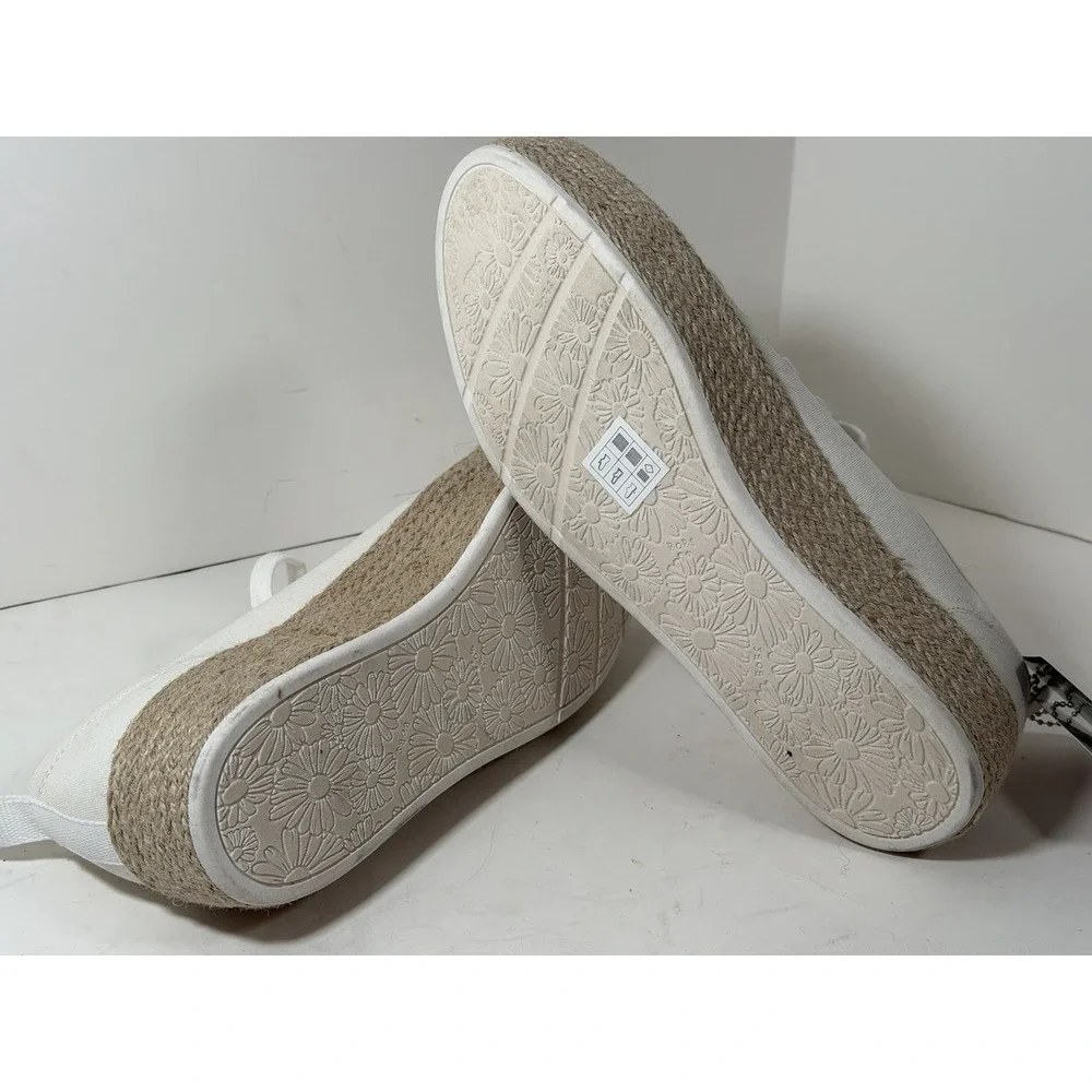 Skechers, Bobs Sesame Espadrille Lace‎ Up Sneakers, White, Size 9.5